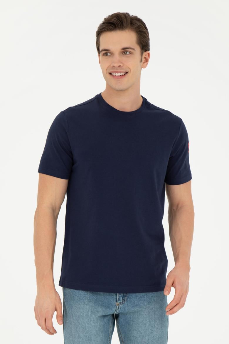 Erkek Lacivert Basic Tişört