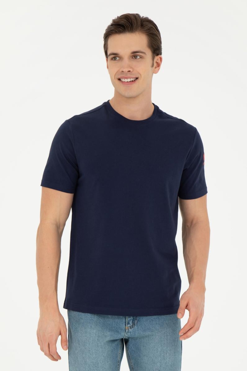 Erkek Lacivert Basic Tişört