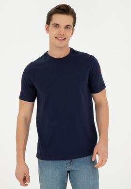 Erkek Lacivert Basic Tişört - 50284618051