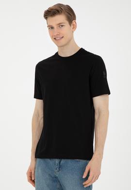 Erkek Siyah Basic Tişört - 50284618099