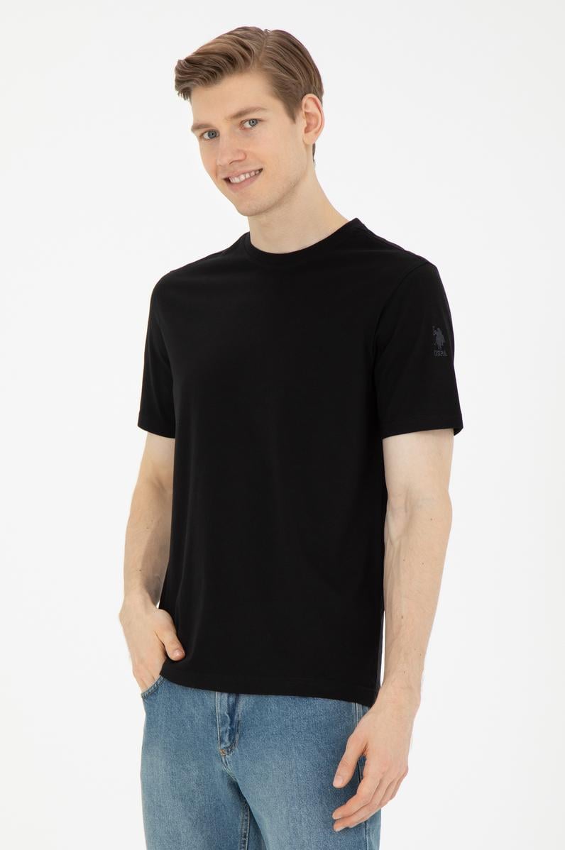 Erkek Siyah Basic Tişört