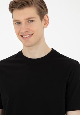 Erkek Siyah Basic Tişört - 50284618099