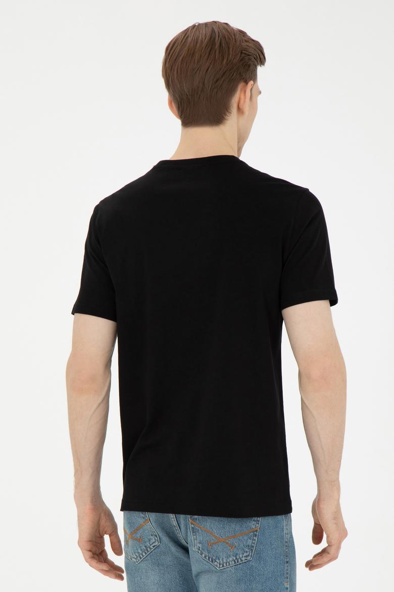 Erkek Siyah Basic Tişört - 50284618099