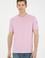 Erkek Regular Fit Bisiklet Yaka Pembe Basic Tişört