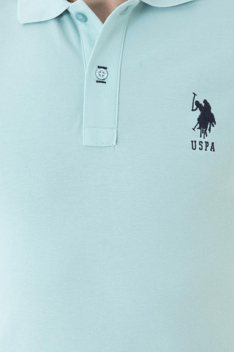 Erkek Su Yeşili Basic Tişört - 50284633146