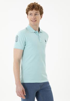 Erkek Su Yeşili Basic Tişört - 50284633146