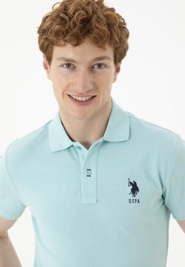 Erkek Su Yeşili Basic Tişört - 50284633146