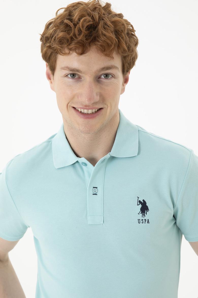 Erkek Su Yeşili Basic Tişört - 50284633146