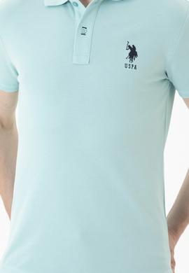 Erkek Su Yeşili Basic Tişört - 50284633146