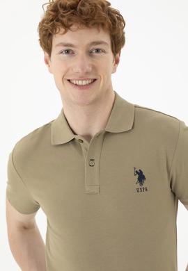 Erkek Haki Basic Tişört - 50284633236