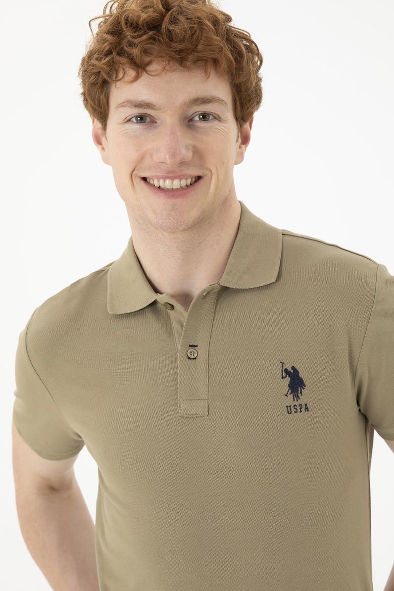 Erkek Haki Basic Tişört - 50284633236