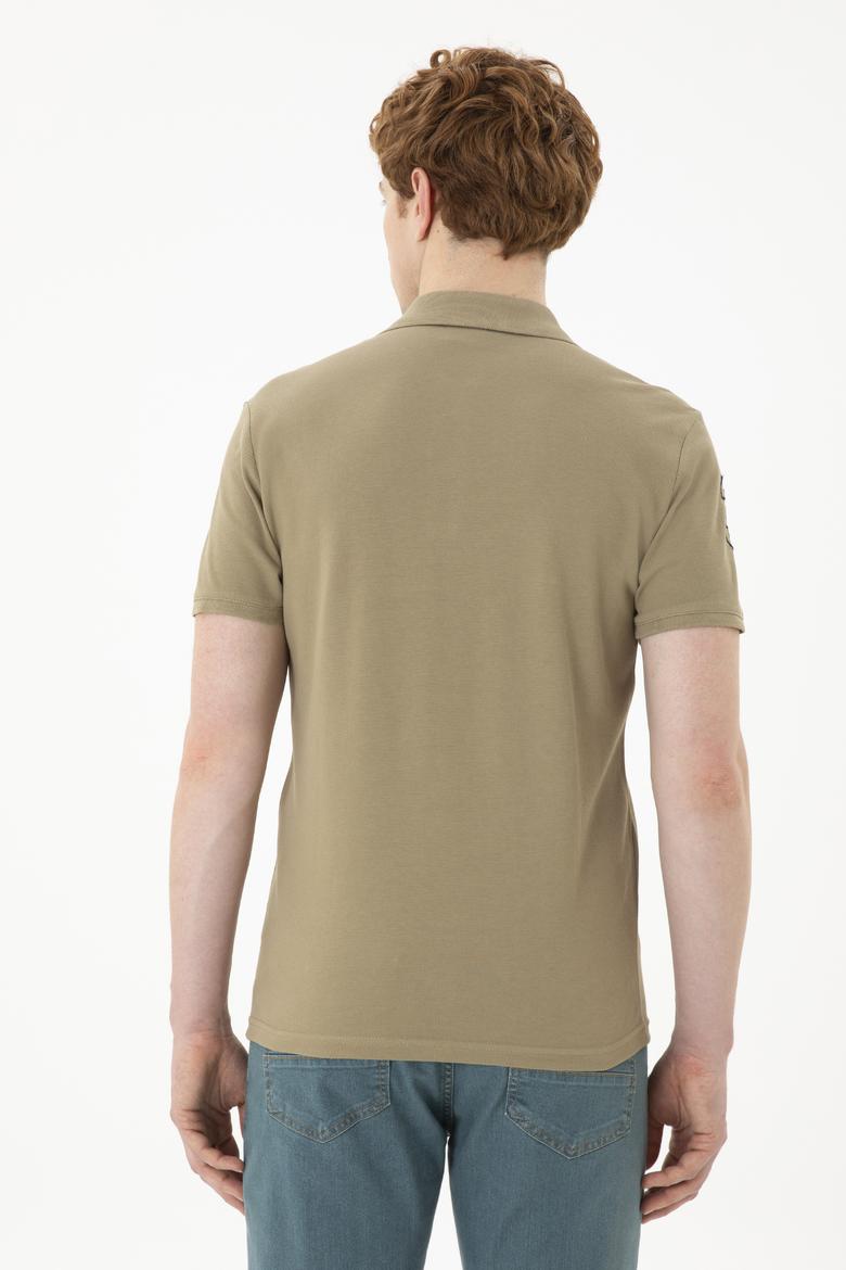 Erkek Haki Basic Tişört - 50284633236