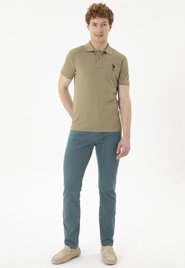 Erkek Haki Basic Tişört - 50284633236