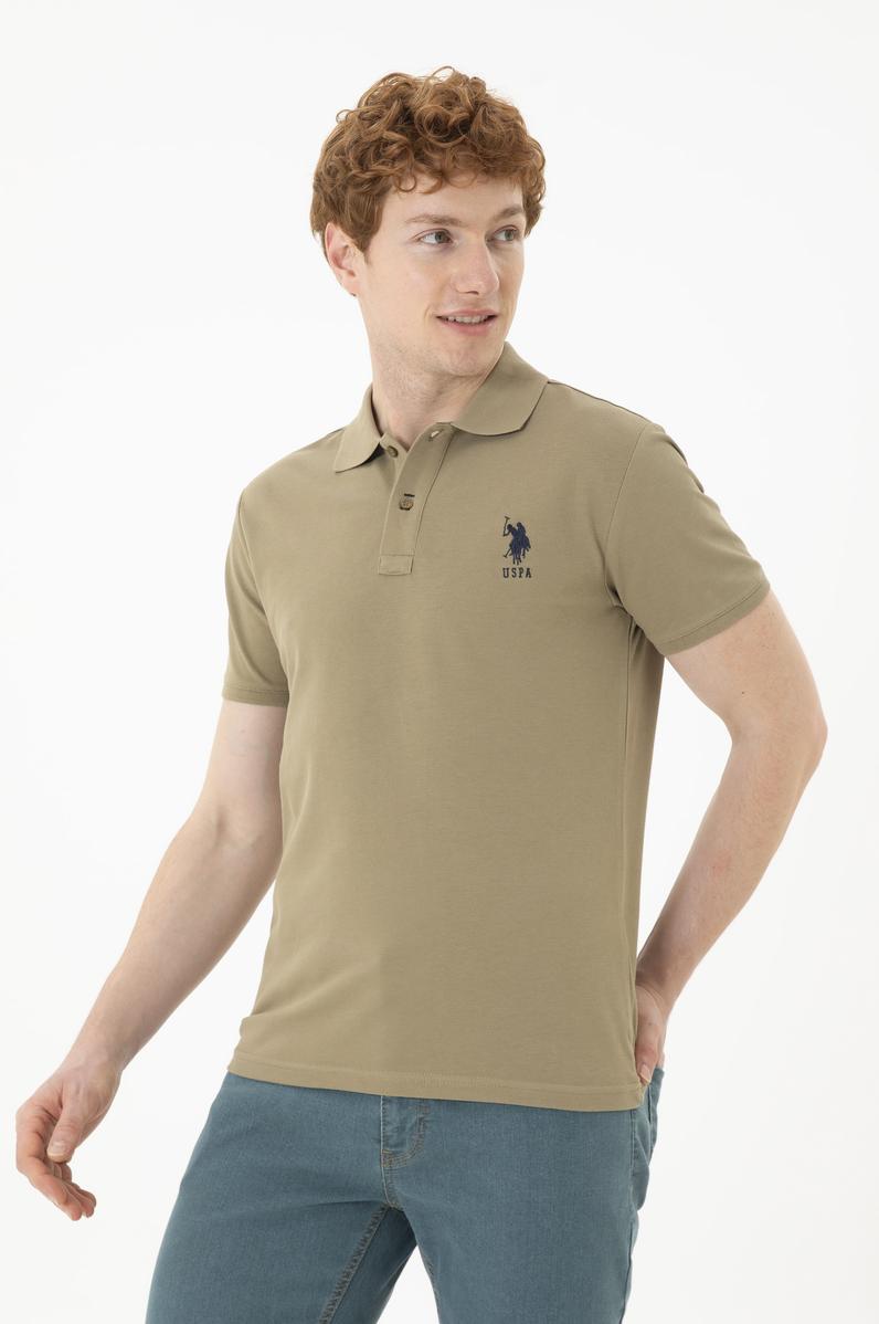 Erkek Haki Basic Tişört