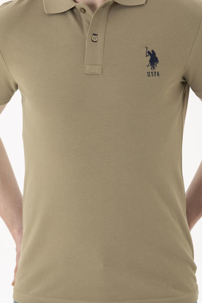 Erkek Haki Basic Tişört - 50284633236