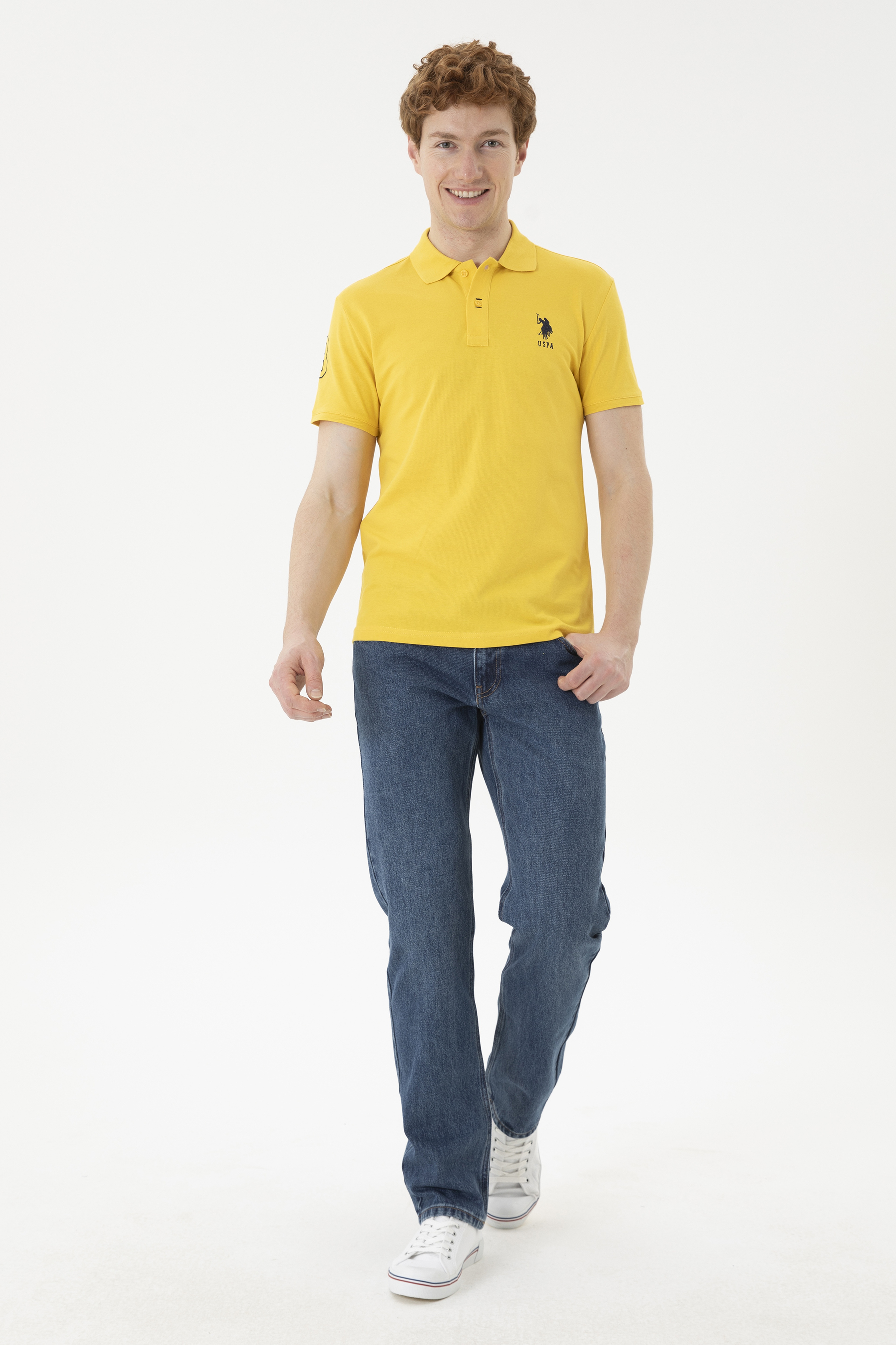 Erkek Safran Basic Tişört - Image 4