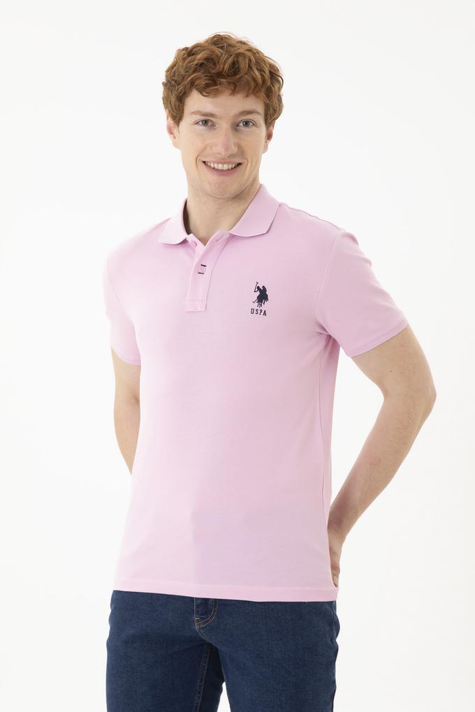 Erkek Pembe Basic Tişört