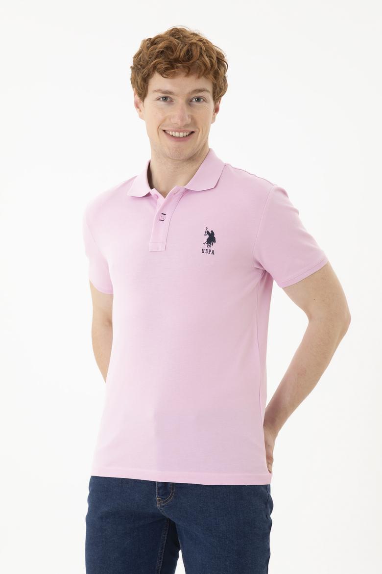 Erkek Pembe Basic Tişört