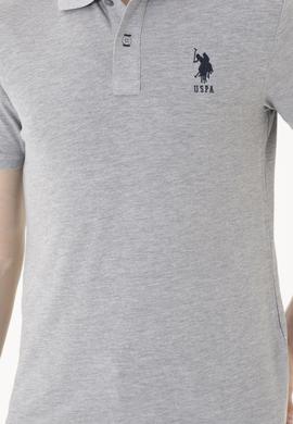 Erkek Gri Melanj Basic Tişört - 50284633156