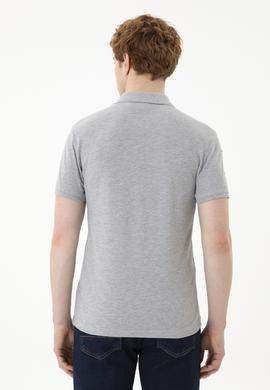 Erkek Gri Melanj Basic Tişört - 50284633156