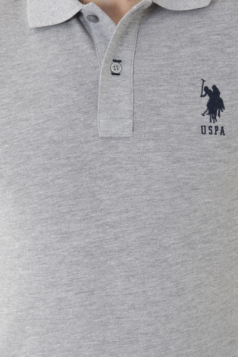 Erkek Gri Melanj Basic Tişört - 50284633156