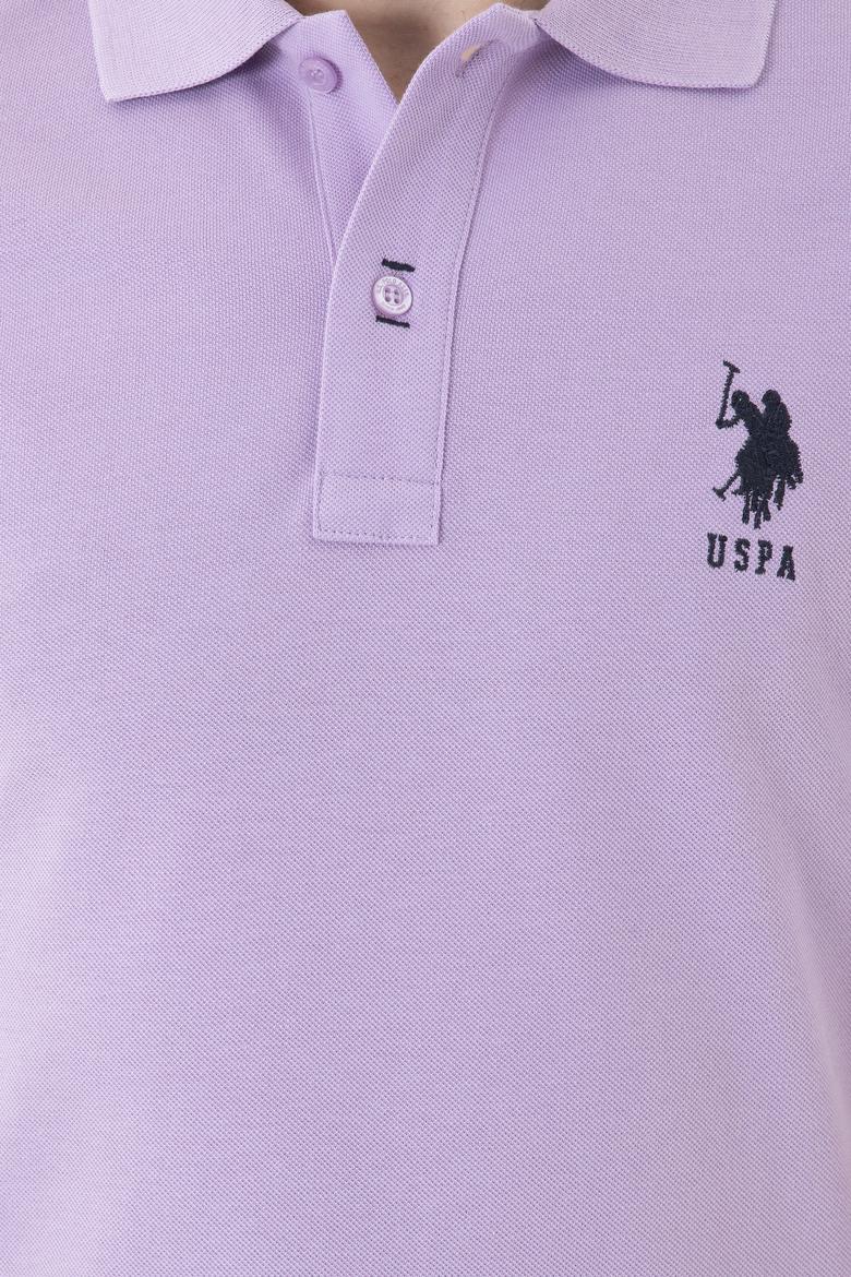 Erkek Lila Basic Tişört - 50284633051