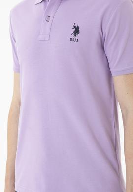 Erkek Lila Basic Tişört - 50284633051