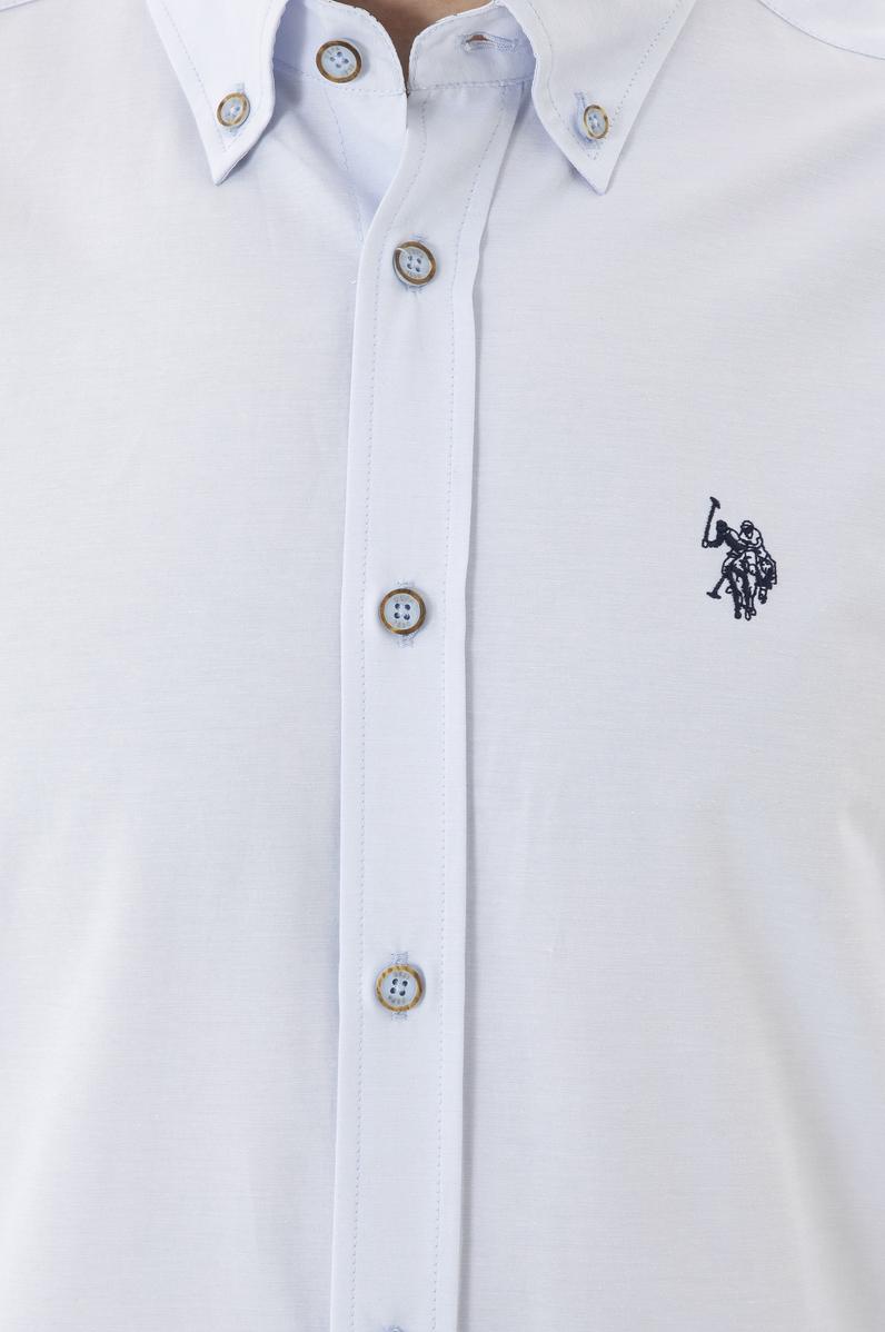 Erkek Açık Mavi Uzun Kollu Gömlek