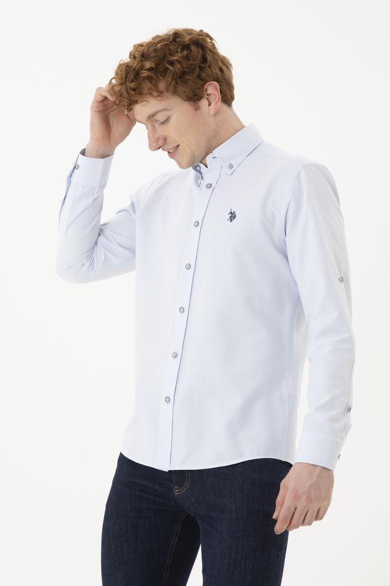 Erkek Açık Mavi Uzun Kollu Gömlek - 50288653010