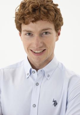 Erkek Açık Mavi Uzun Kollu Gömlek - 50288653010