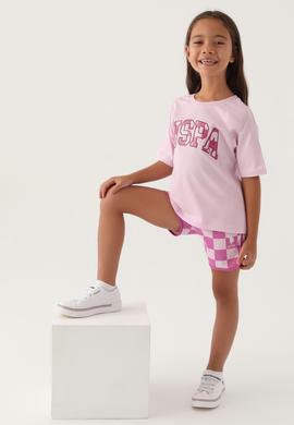 Kız Çocuk Gül Kurusu Pijama Takımı - 50290944011