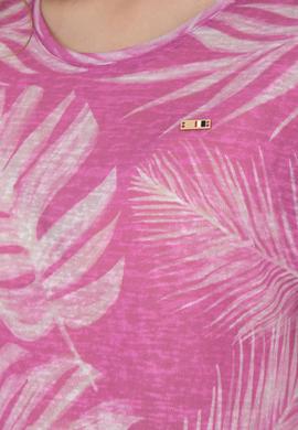 Kadın Menekşe Bisiklet Yaka Tişört - 50286047021