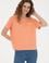 Kadın Somon Bisiklet Yaka Tişört