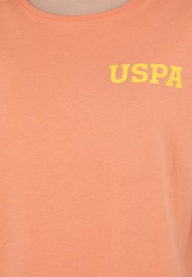 Kadın Somon Bisiklet Yaka Tişört - 50286105049