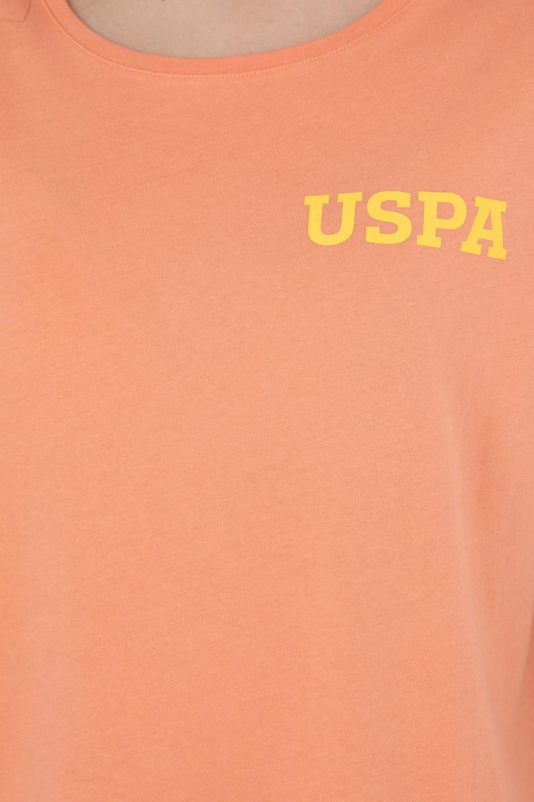 Kadın Somon Bisiklet Yaka Tişört - 50286105049