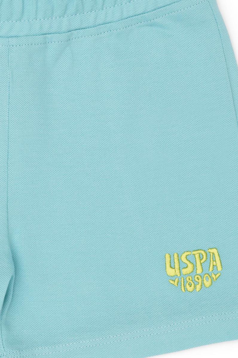 Kız Çocuk Mint Örme Şort