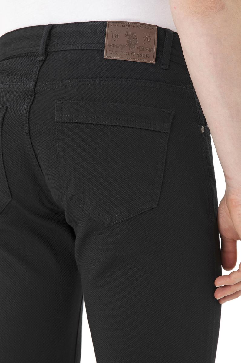 Erkek Siyah Kanvas Pantolon