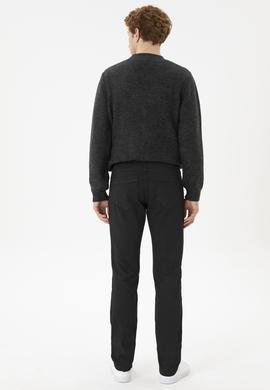 Erkek Regular Fit Siyah Kanvas Pantolon - 50256592019