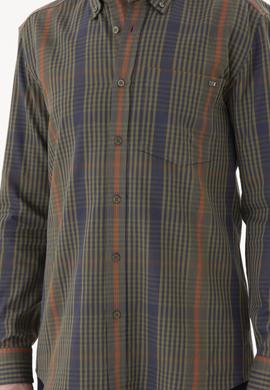 Erkek Haki Uzun Kollu Gömlek - 50272345009