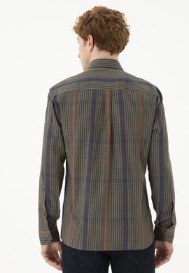 Erkek Haki Uzun Kollu Gömlek - 50272345009