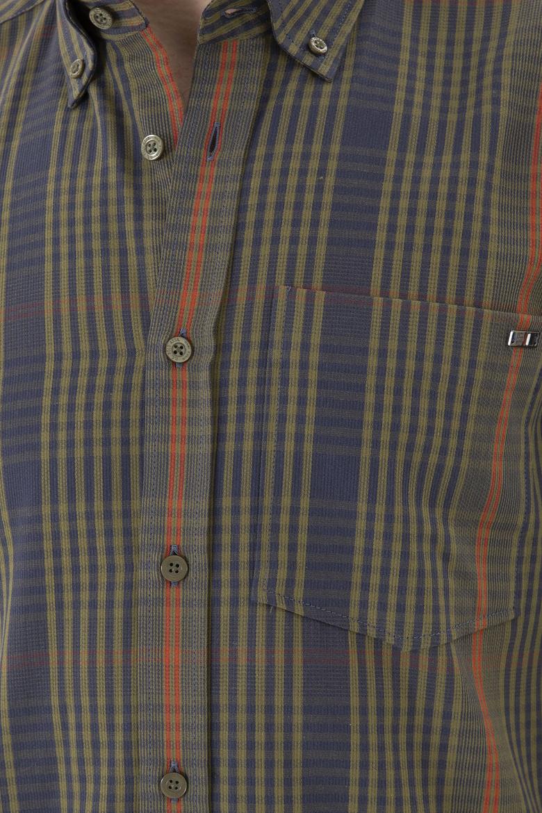 Erkek Haki Uzun Kollu Gömlek - 50272345009