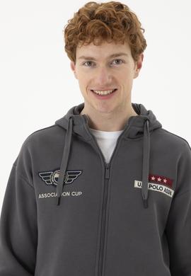 Erkek Antrasit Örme Hırka - 50270798039