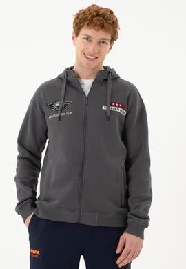 Erkek Antrasit Örme Hırka - 50270798039