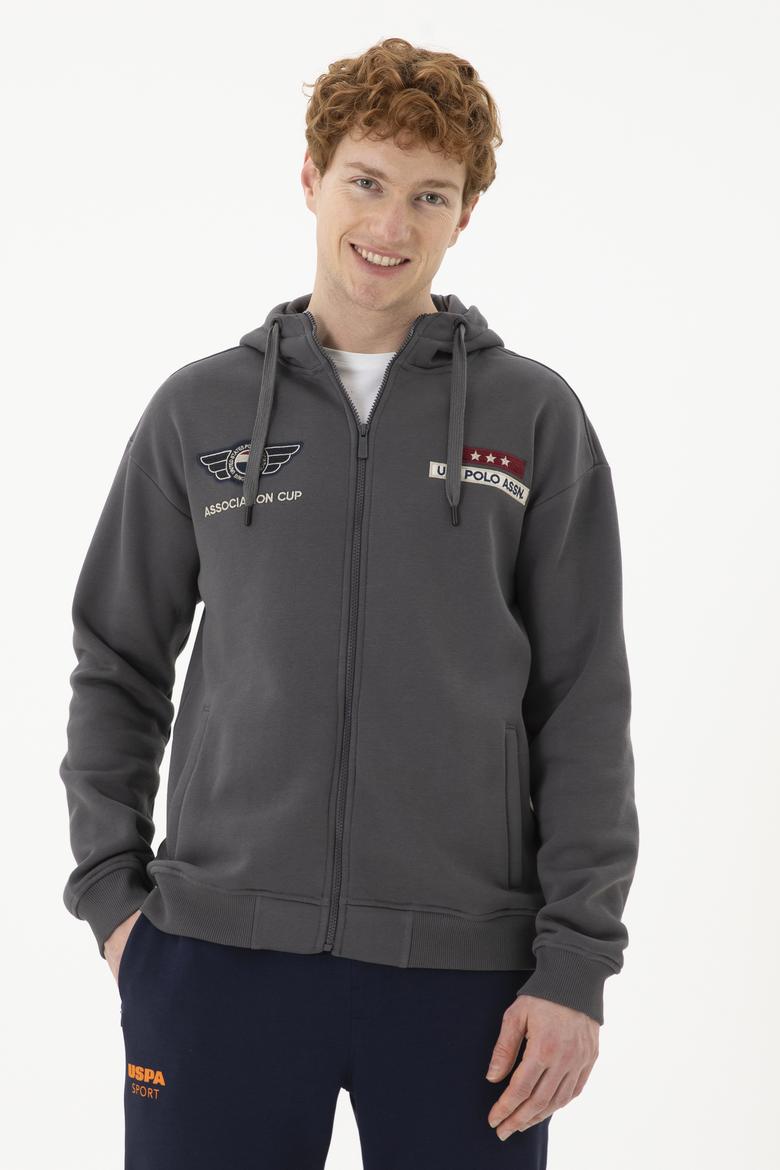 Erkek Antrasit Örme Hırka