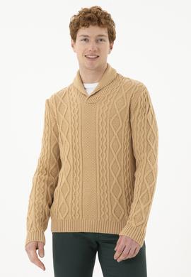 Erkek Kum Melanj V Yaka Kazak - 50270964008