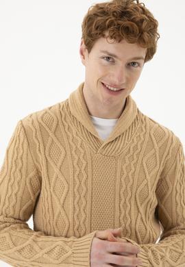 Erkek Kum Melanj V Yaka Kazak - 50270964008