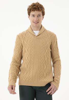 Erkek Kum Melanj V Yaka Kazak - 50270964008