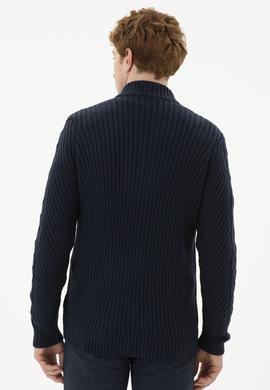 Erkek Lacivert Triko Hırka - 50270978011