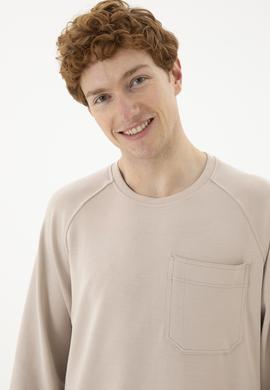 Erkek Bej Sweatshirt - 50270814038
