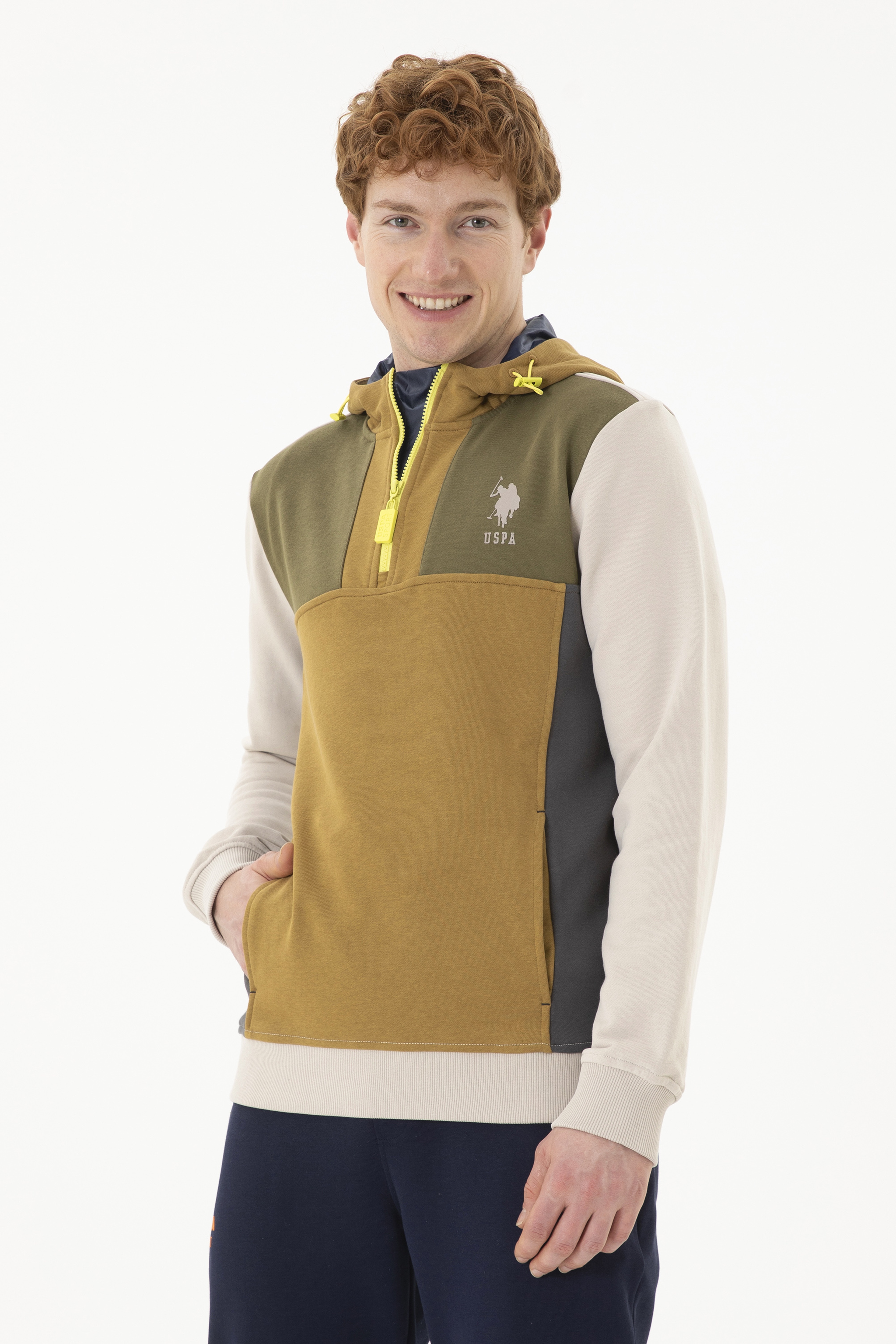 Erkek Bej Sweatshirt